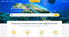 Desktop Screenshot of diveboard.com